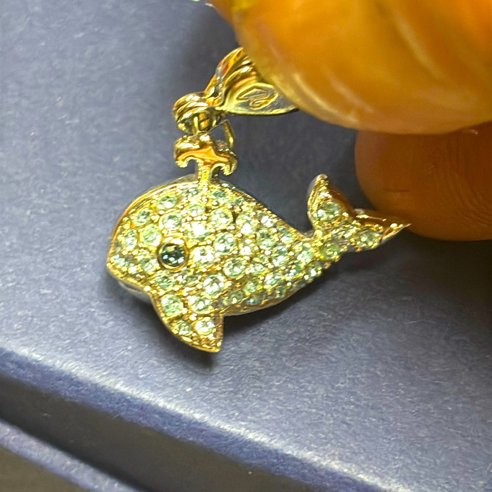 Swarovski Blue Whale Charm